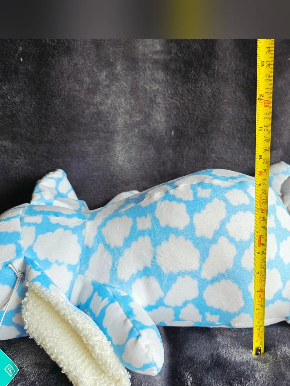 2026 Cloud Easter Bunny Weighted Plush Throw Pillow sensory special need support